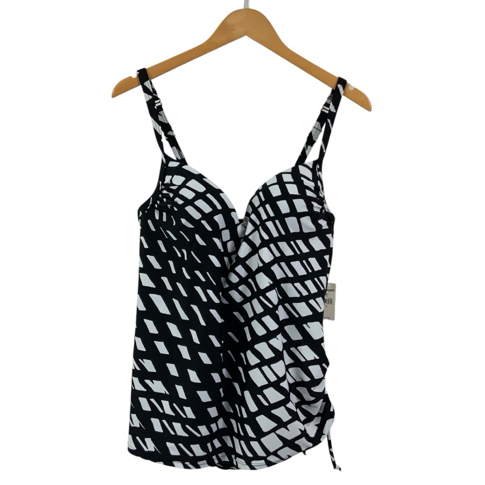 Lane Bryant Black and White One Piece Swimsuit